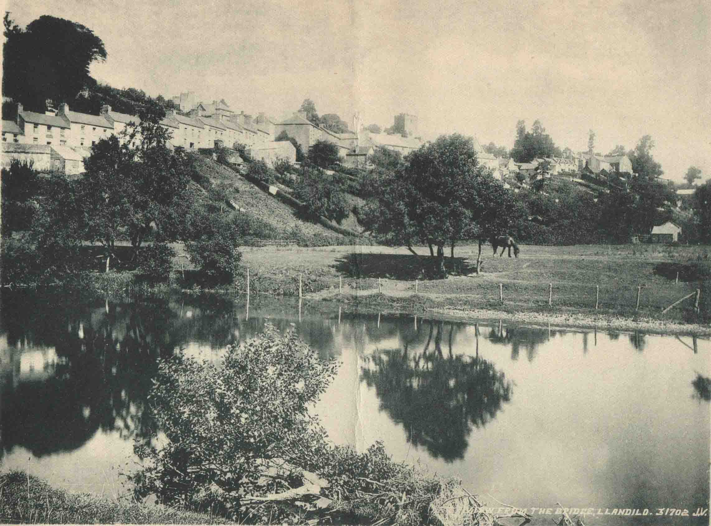View of town from bridge